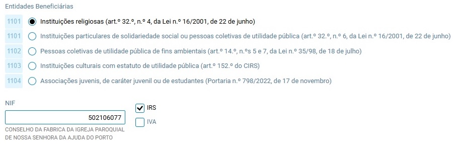 Exemplo preenchimento IRS Modelo 3 Quadro 11